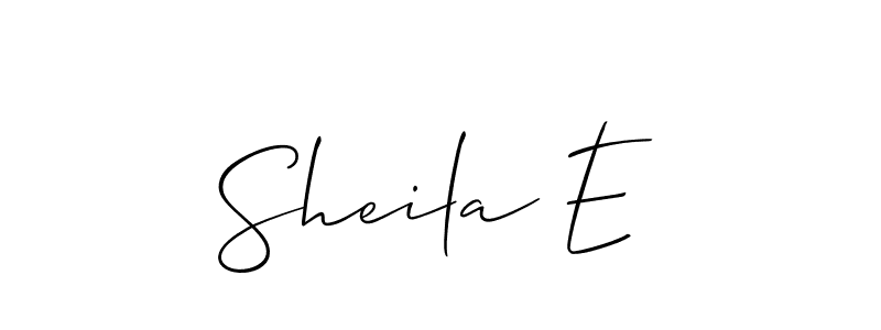 Create a beautiful signature design for name Sheila E. With this signature (Allison_Script) fonts, you can make a handwritten signature for free. Sheila E signature style 2 images and pictures png