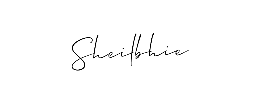 How to make Sheilbhie signature? Allison_Script is a professional autograph style. Create handwritten signature for Sheilbhie name. Sheilbhie signature style 2 images and pictures png