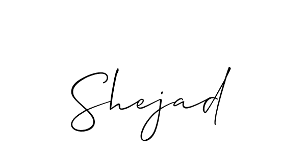 Best and Professional Signature Style for Shejad. Allison_Script Best Signature Style Collection. Shejad signature style 2 images and pictures png