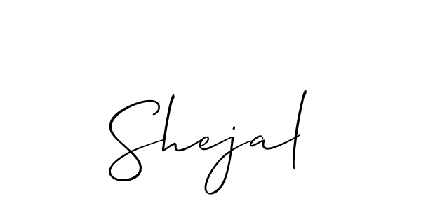 Also we have Shejal name is the best signature style. Create professional handwritten signature collection using Allison_Script autograph style. Shejal signature style 2 images and pictures png