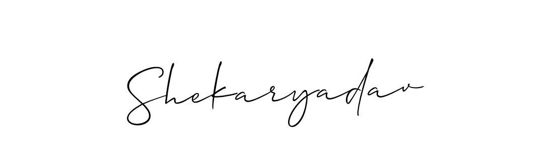 Also we have Shekaryadav name is the best signature style. Create professional handwritten signature collection using Allison_Script autograph style. Shekaryadav signature style 2 images and pictures png