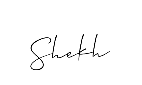 if you are searching for the best signature style for your name Shekh. so please give up your signature search. here we have designed multiple signature styles  using Allison_Script. Shekh signature style 2 images and pictures png