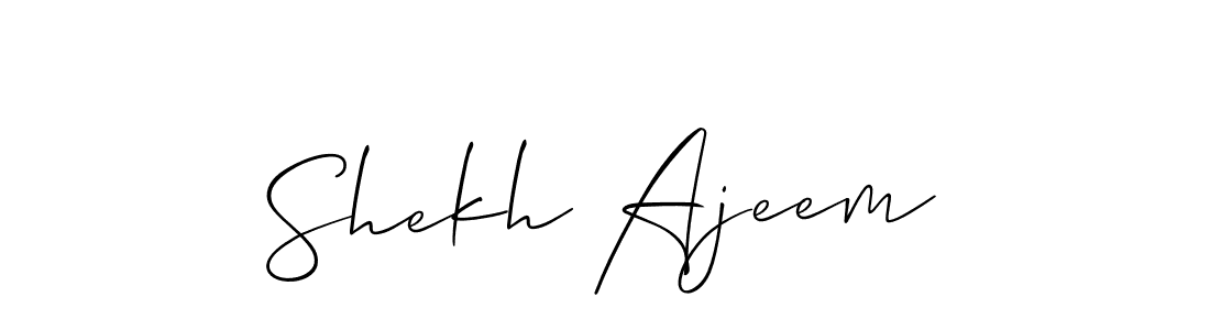 You can use this online signature creator to create a handwritten signature for the name Shekh Ajeem. This is the best online autograph maker. Shekh Ajeem signature style 2 images and pictures png