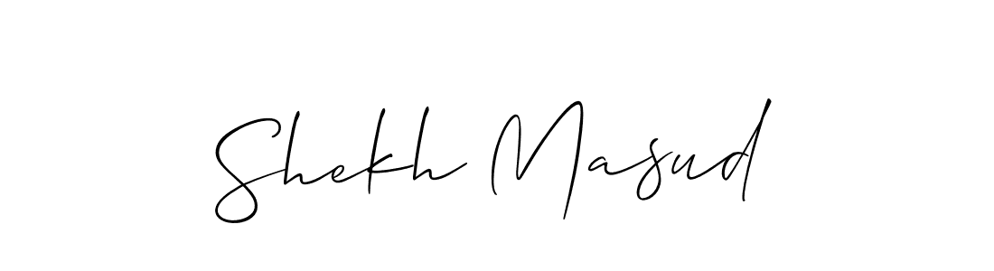 Also You can easily find your signature by using the search form. We will create Shekh Masud name handwritten signature images for you free of cost using Allison_Script sign style. Shekh Masud signature style 2 images and pictures png