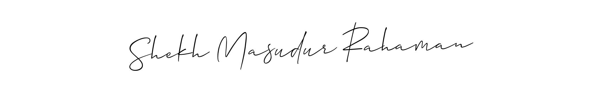 Also we have Shekh Masudur Rahaman name is the best signature style. Create professional handwritten signature collection using Allison_Script autograph style. Shekh Masudur Rahaman signature style 2 images and pictures png