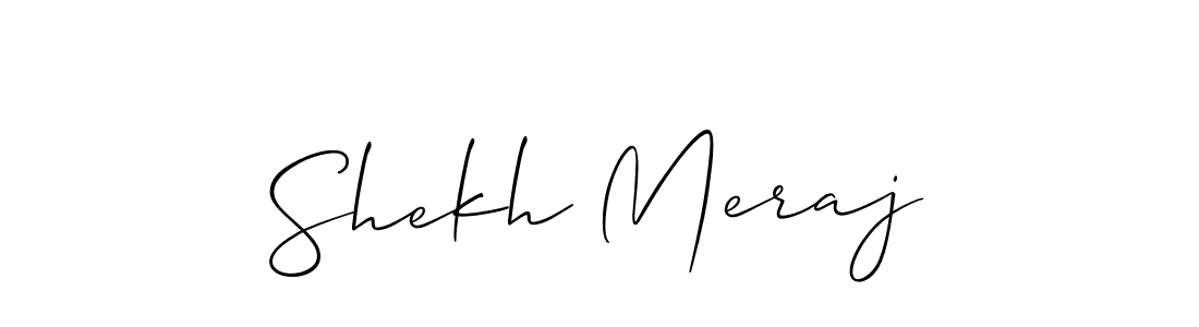 Make a short Shekh Meraj signature style. Manage your documents anywhere anytime using Allison_Script. Create and add eSignatures, submit forms, share and send files easily. Shekh Meraj signature style 2 images and pictures png