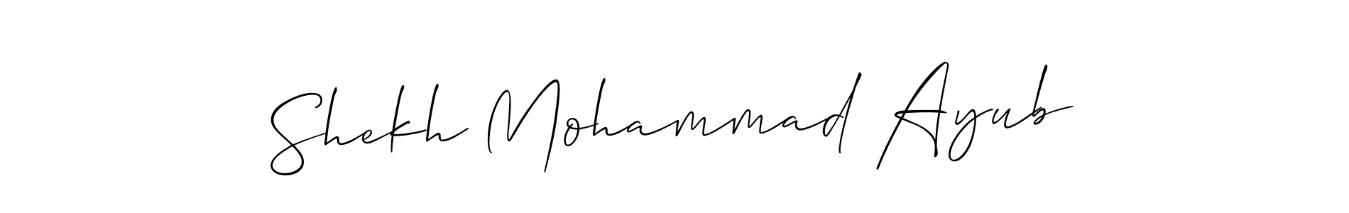 Once you've used our free online signature maker to create your best signature Allison_Script style, it's time to enjoy all of the benefits that Shekh Mohammad Ayub name signing documents. Shekh Mohammad Ayub signature style 2 images and pictures png