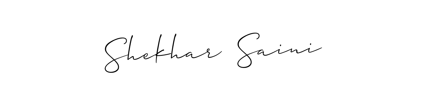 How to make Shekhar  Saini signature? Allison_Script is a professional autograph style. Create handwritten signature for Shekhar  Saini name. Shekhar  Saini signature style 2 images and pictures png