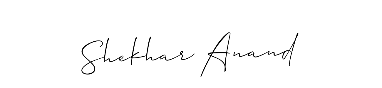 How to make Shekhar Anand signature? Allison_Script is a professional autograph style. Create handwritten signature for Shekhar Anand name. Shekhar Anand signature style 2 images and pictures png
