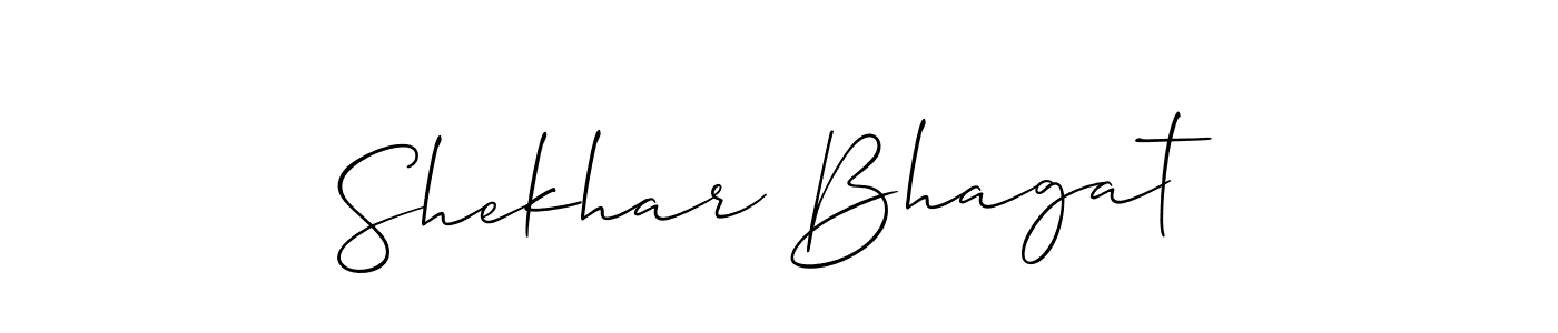 How to make Shekhar Bhagat name signature. Use Allison_Script style for creating short signs online. This is the latest handwritten sign. Shekhar Bhagat signature style 2 images and pictures png