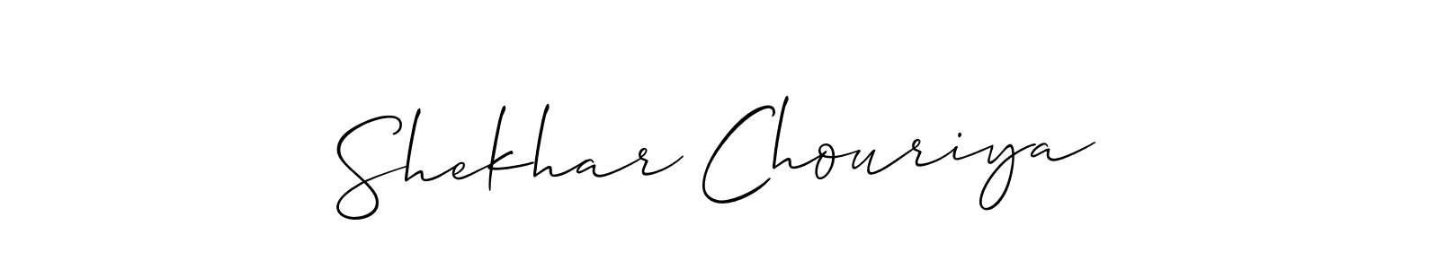 Shekhar Chouriya stylish signature style. Best Handwritten Sign (Allison_Script) for my name. Handwritten Signature Collection Ideas for my name Shekhar Chouriya. Shekhar Chouriya signature style 2 images and pictures png