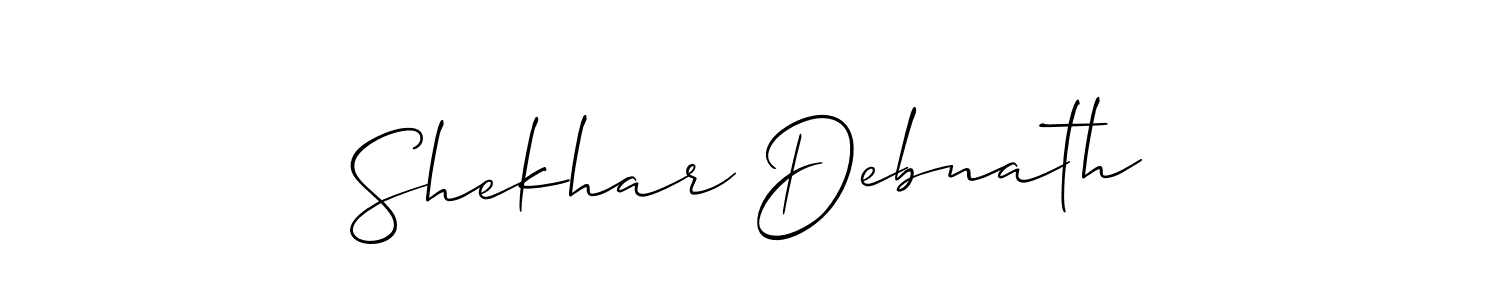 This is the best signature style for the Shekhar Debnath name. Also you like these signature font (Allison_Script). Mix name signature. Shekhar Debnath signature style 2 images and pictures png