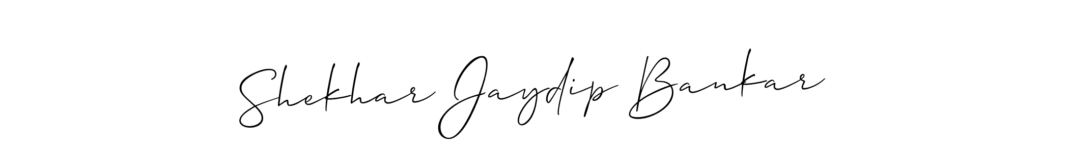 Once you've used our free online signature maker to create your best signature Allison_Script style, it's time to enjoy all of the benefits that Shekhar Jaydip Bankar name signing documents. Shekhar Jaydip Bankar signature style 2 images and pictures png