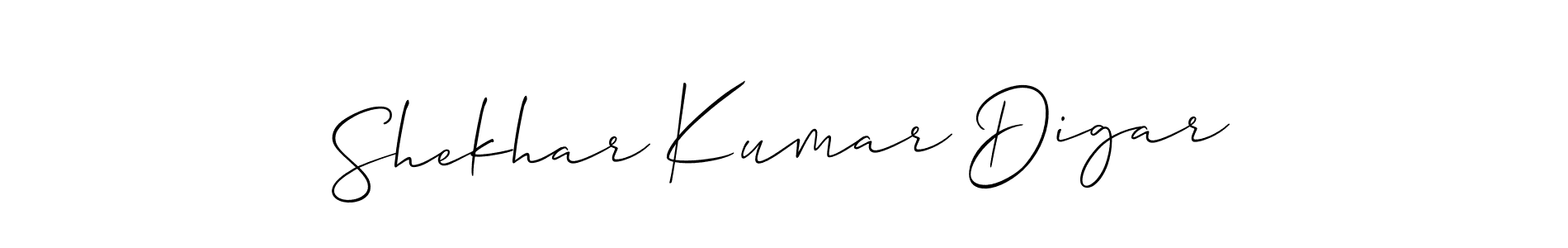 Create a beautiful signature design for name Shekhar Kumar Digar. With this signature (Allison_Script) fonts, you can make a handwritten signature for free. Shekhar Kumar Digar signature style 2 images and pictures png