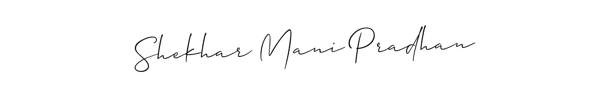 This is the best signature style for the Shekhar Mani Pradhan name. Also you like these signature font (Allison_Script). Mix name signature. Shekhar Mani Pradhan signature style 2 images and pictures png