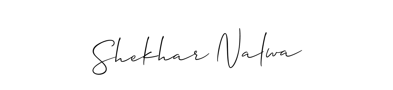 You should practise on your own different ways (Allison_Script) to write your name (Shekhar Nalwa) in signature. don't let someone else do it for you. Shekhar Nalwa signature style 2 images and pictures png