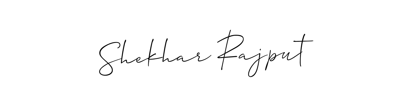 Design your own signature with our free online signature maker. With this signature software, you can create a handwritten (Allison_Script) signature for name Shekhar Rajput. Shekhar Rajput signature style 2 images and pictures png