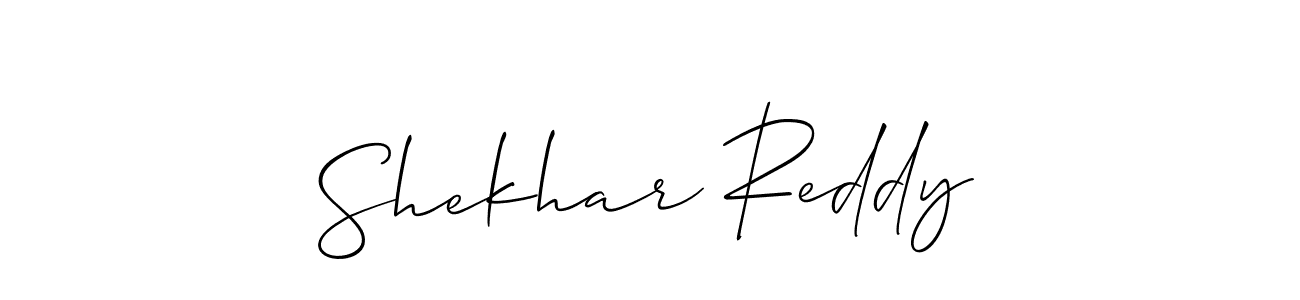 Also we have Shekhar Reddy name is the best signature style. Create professional handwritten signature collection using Allison_Script autograph style. Shekhar Reddy signature style 2 images and pictures png