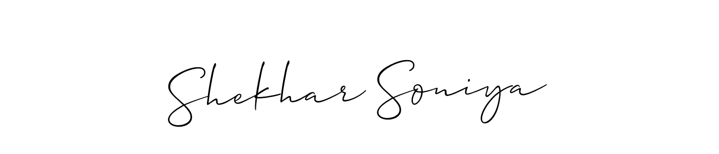 This is the best signature style for the Shekhar Soniya name. Also you like these signature font (Allison_Script). Mix name signature. Shekhar Soniya signature style 2 images and pictures png