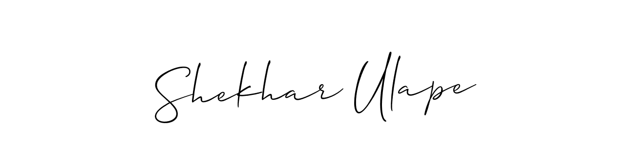 Shekhar Ulape stylish signature style. Best Handwritten Sign (Allison_Script) for my name. Handwritten Signature Collection Ideas for my name Shekhar Ulape. Shekhar Ulape signature style 2 images and pictures png