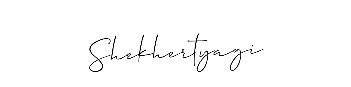 Make a short Shekhertyagi signature style. Manage your documents anywhere anytime using Allison_Script. Create and add eSignatures, submit forms, share and send files easily. Shekhertyagi signature style 2 images and pictures png