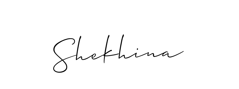 The best way (Allison_Script) to make a short signature is to pick only two or three words in your name. The name Shekhina include a total of six letters. For converting this name. Shekhina signature style 2 images and pictures png