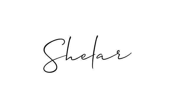 Make a beautiful signature design for name Shelar. With this signature (Allison_Script) style, you can create a handwritten signature for free. Shelar signature style 2 images and pictures png