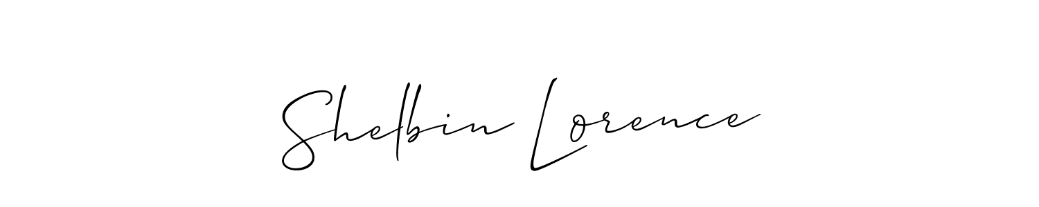 Make a beautiful signature design for name Shelbin Lorence. Use this online signature maker to create a handwritten signature for free. Shelbin Lorence signature style 2 images and pictures png