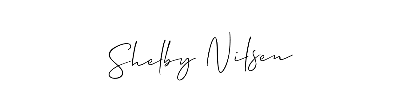 How to make Shelby Nilsen signature? Allison_Script is a professional autograph style. Create handwritten signature for Shelby Nilsen name. Shelby Nilsen signature style 2 images and pictures png