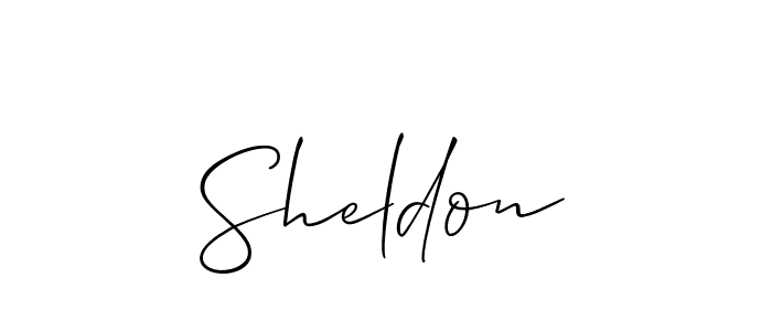 if you are searching for the best signature style for your name Sheldon. so please give up your signature search. here we have designed multiple signature styles  using Allison_Script. Sheldon signature style 2 images and pictures png