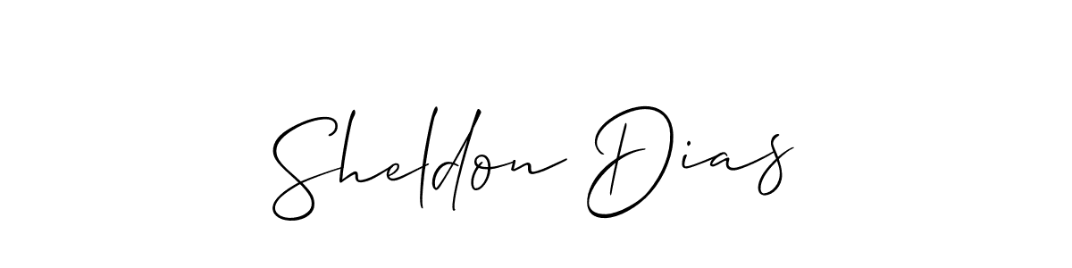 This is the best signature style for the Sheldon Dias name. Also you like these signature font (Allison_Script). Mix name signature. Sheldon Dias signature style 2 images and pictures png