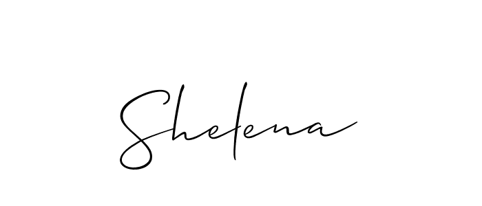 How to Draw Shelena signature style? Allison_Script is a latest design signature styles for name Shelena. Shelena signature style 2 images and pictures png