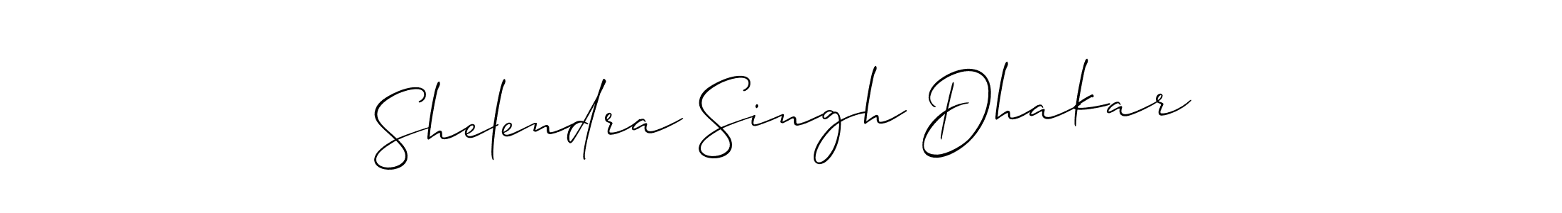 Also we have Shelendra Singh Dhakar name is the best signature style. Create professional handwritten signature collection using Allison_Script autograph style. Shelendra Singh Dhakar signature style 2 images and pictures png