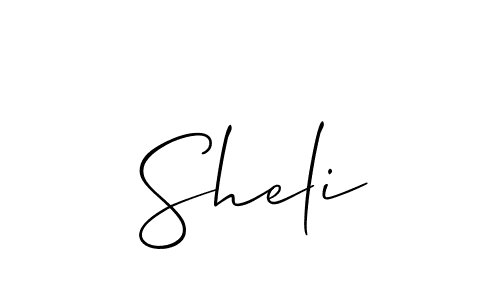 It looks lik you need a new signature style for name Sheli. Design unique handwritten (Allison_Script) signature with our free signature maker in just a few clicks. Sheli signature style 2 images and pictures png