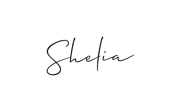 How to make Shelia signature? Allison_Script is a professional autograph style. Create handwritten signature for Shelia name. Shelia signature style 2 images and pictures png