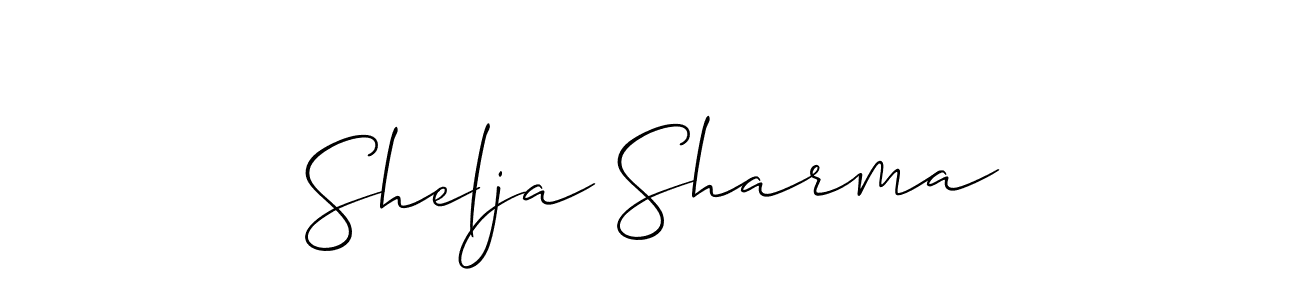 Also we have Shelja Sharma name is the best signature style. Create professional handwritten signature collection using Allison_Script autograph style. Shelja Sharma signature style 2 images and pictures png