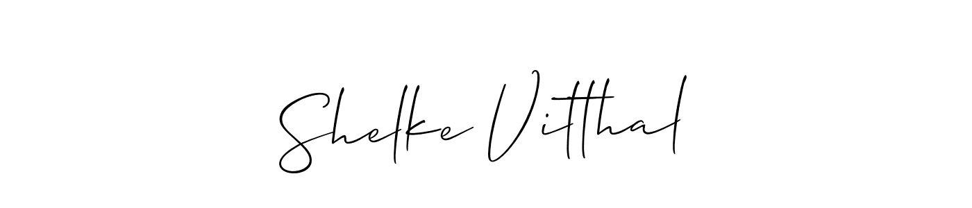 You should practise on your own different ways (Allison_Script) to write your name (Shelke Vitthal) in signature. don't let someone else do it for you. Shelke Vitthal signature style 2 images and pictures png