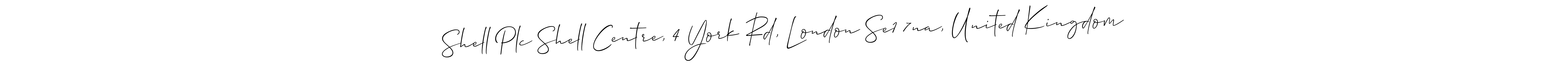 How to make Shell Plc Shell Centre, 4 York Rd, London Se1 7na, United Kingdom name signature. Use Allison_Script style for creating short signs online. This is the latest handwritten sign. Shell Plc Shell Centre, 4 York Rd, London Se1 7na, United Kingdom signature style 2 images and pictures png