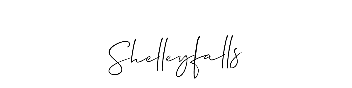 Make a beautiful signature design for name Shelleyfalls. With this signature (Allison_Script) style, you can create a handwritten signature for free. Shelleyfalls signature style 2 images and pictures png