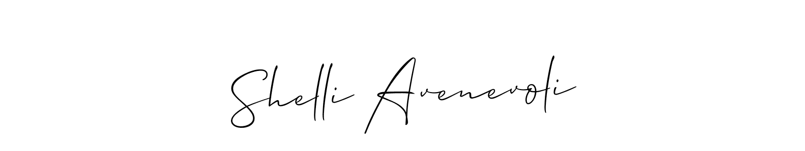 It looks lik you need a new signature style for name Shelli Avenevoli. Design unique handwritten (Allison_Script) signature with our free signature maker in just a few clicks. Shelli Avenevoli signature style 2 images and pictures png