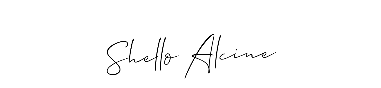 Here are the top 10 professional signature styles for the name Shello Alcine. These are the best autograph styles you can use for your name. Shello Alcine signature style 2 images and pictures png