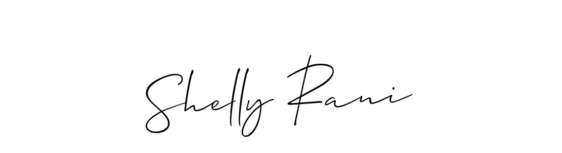This is the best signature style for the Shelly Rani name. Also you like these signature font (Allison_Script). Mix name signature. Shelly Rani signature style 2 images and pictures png
