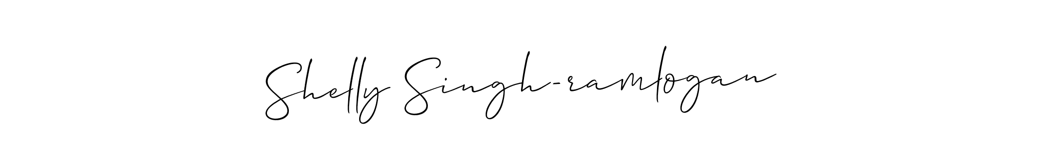 Make a beautiful signature design for name Shelly Singh-ramlogan. Use this online signature maker to create a handwritten signature for free. Shelly Singh-ramlogan signature style 2 images and pictures png