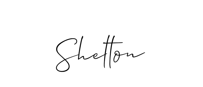 Create a beautiful signature design for name Shelton. With this signature (Allison_Script) fonts, you can make a handwritten signature for free. Shelton signature style 2 images and pictures png