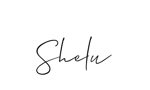 Similarly Allison_Script is the best handwritten signature design. Signature creator online .You can use it as an online autograph creator for name Shelu. Shelu signature style 2 images and pictures png