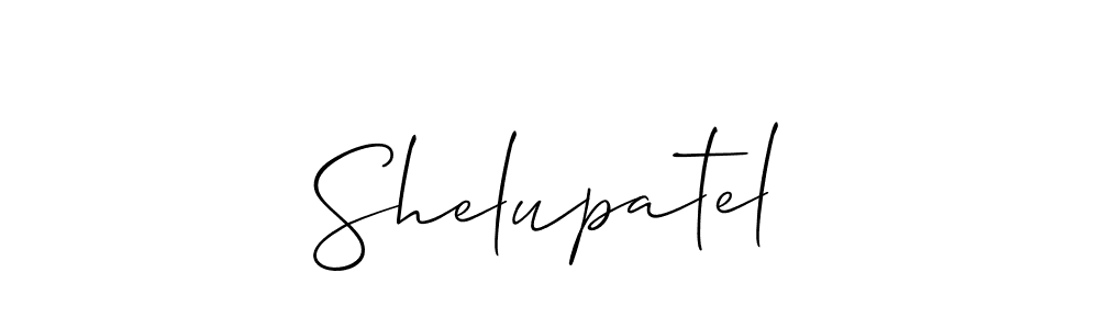 You should practise on your own different ways (Allison_Script) to write your name (Shelupatel) in signature. don't let someone else do it for you. Shelupatel signature style 2 images and pictures png