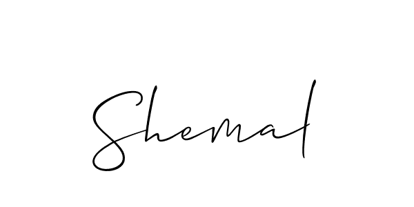 Make a beautiful signature design for name Shemal. With this signature (Allison_Script) style, you can create a handwritten signature for free. Shemal signature style 2 images and pictures png