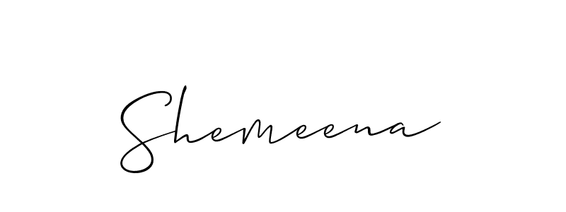 Once you've used our free online signature maker to create your best signature Allison_Script style, it's time to enjoy all of the benefits that Shemeena name signing documents. Shemeena signature style 2 images and pictures png