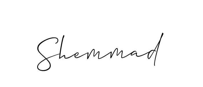 Create a beautiful signature design for name Shemmad. With this signature (Allison_Script) fonts, you can make a handwritten signature for free. Shemmad signature style 2 images and pictures png