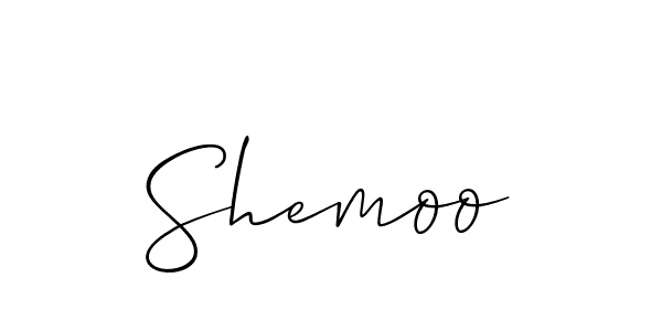 Shemoo stylish signature style. Best Handwritten Sign (Allison_Script) for my name. Handwritten Signature Collection Ideas for my name Shemoo. Shemoo signature style 2 images and pictures png